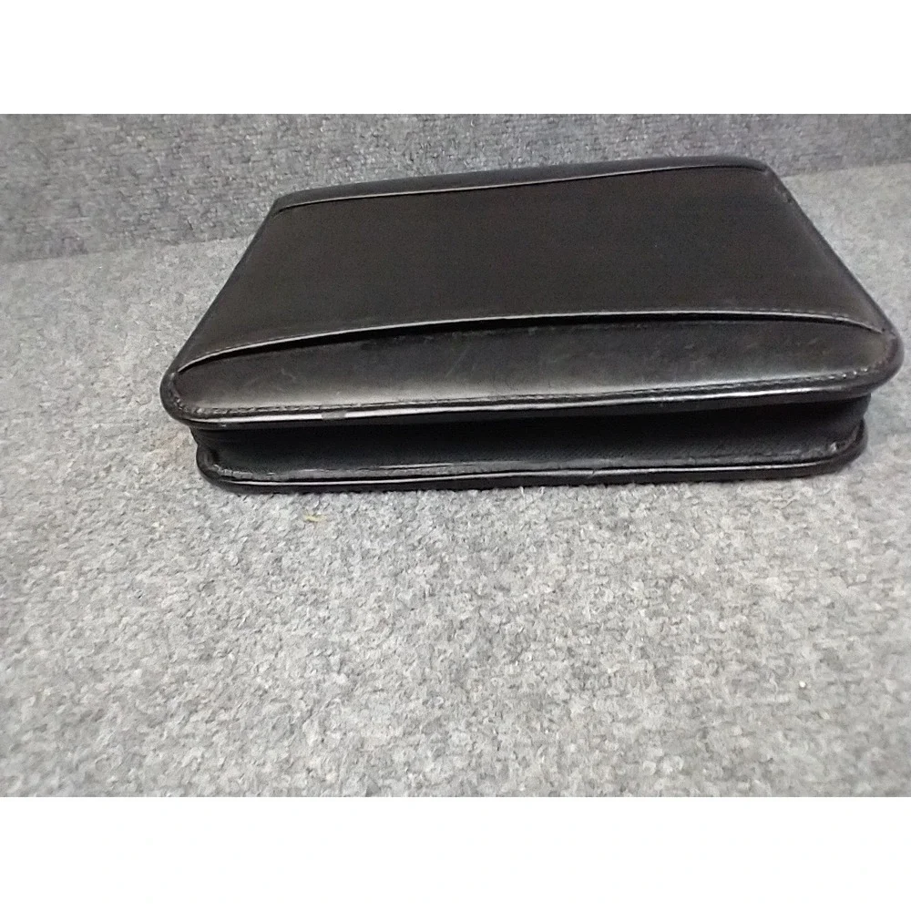 Franklin Covey Planner Compact Black Simulated Leather Zipper Binder